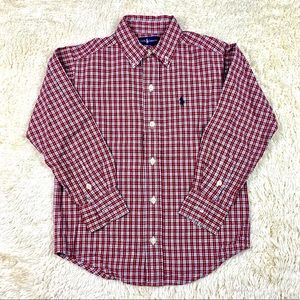 Ralph Lauren Red Plaid Toddler Boy Shirt